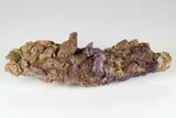 Calcite Crystal Cluster with Purple Fluorite (New Find) - China #177661-1